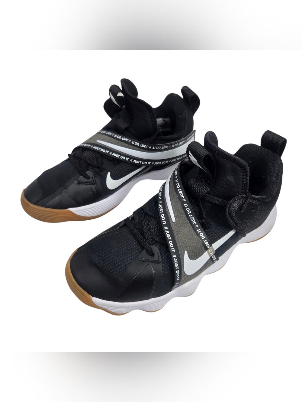 Nike Black White & Gum-Trim Athletic Sneakers. Size 9